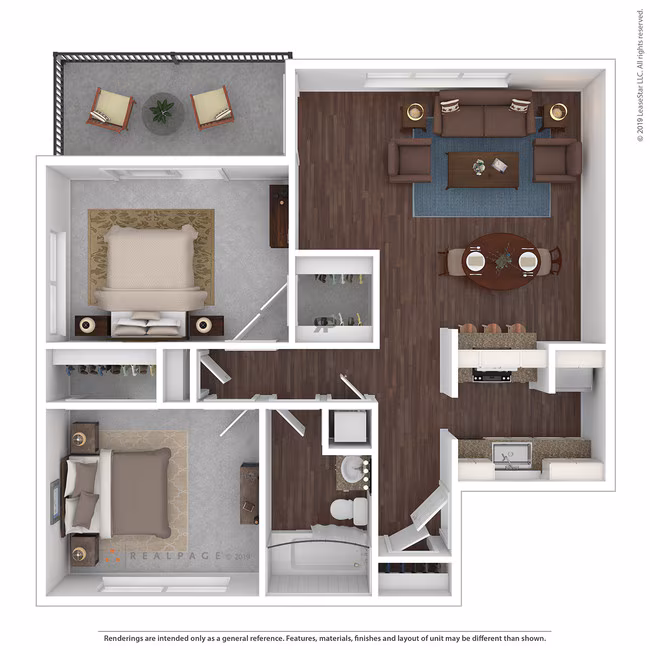 Two Bedroom 2 floor plan